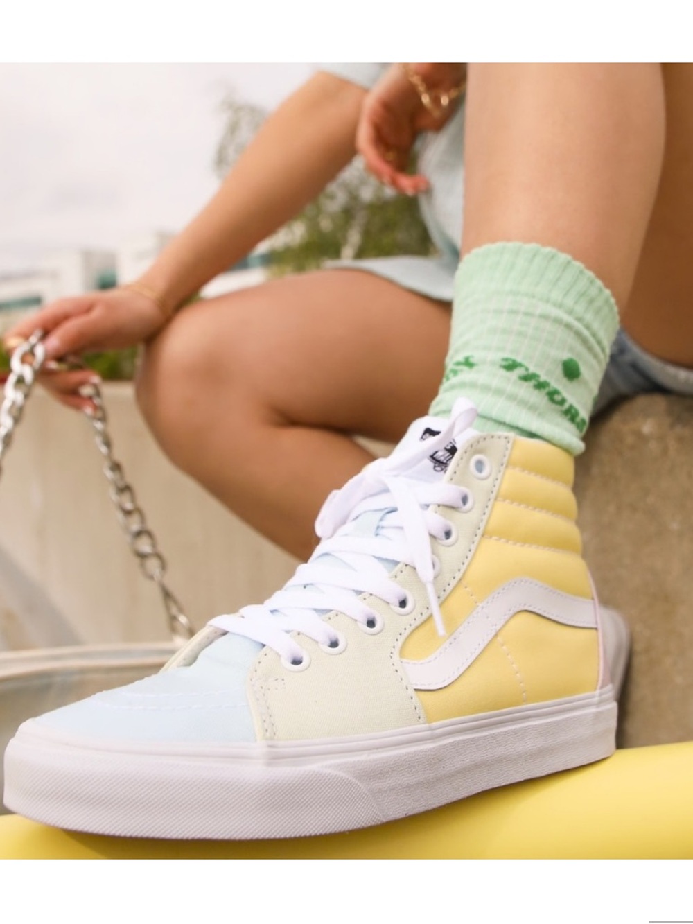 Vans SK8-Hi Pastel Block High-Top Sneakers